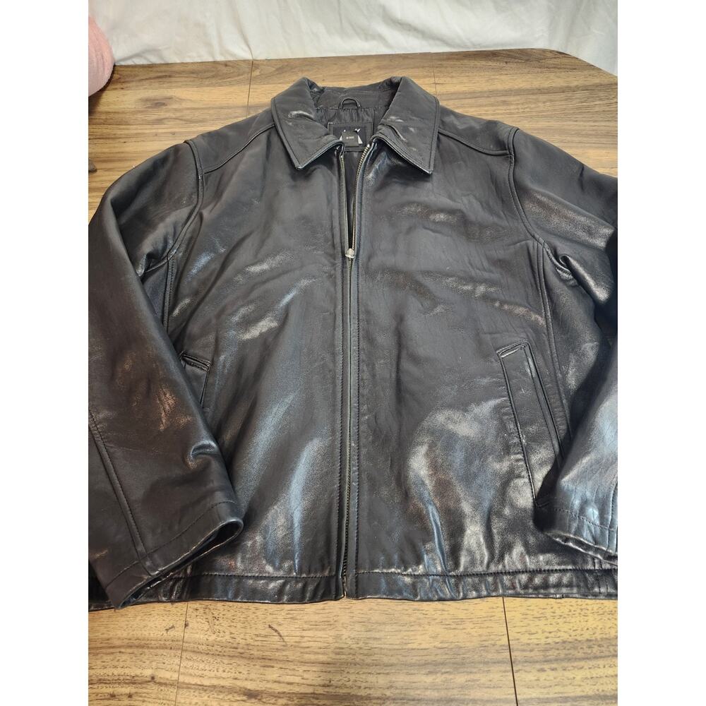 Vintage Members Mark Mens Leather Jacket Size Large Buttery Soft Bomer Jacket...